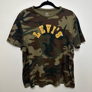 Levi’s Men’s Camo Camouflage Tee Shirt T Shirt L Large Short Sleeve Casual